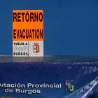 Pancarta retorno evacuación