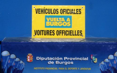 Pancarta vehículos oficiales